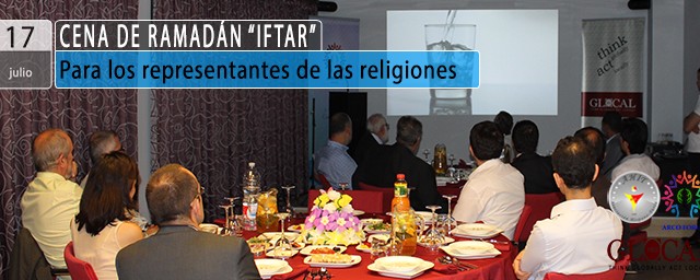 Cena de Ramadán IFTAR Representantes religiosos
