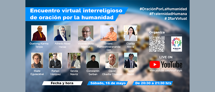 Encuentro virtual interreligioso de oración por la humanidad